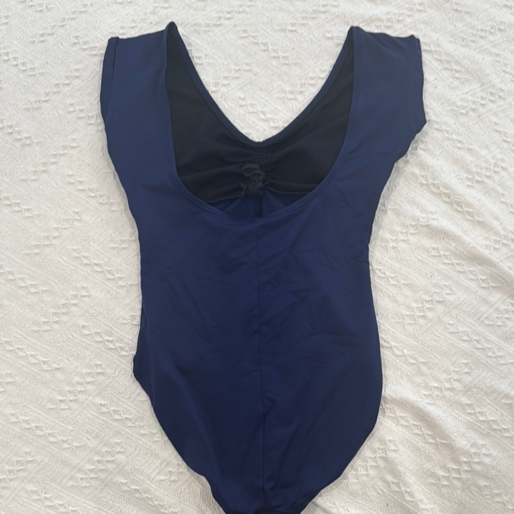 Classic Navy leotard - Picture 3 of 3